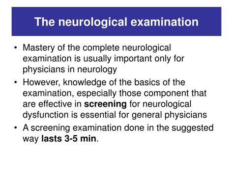 neuro package test|extra neurology tests.